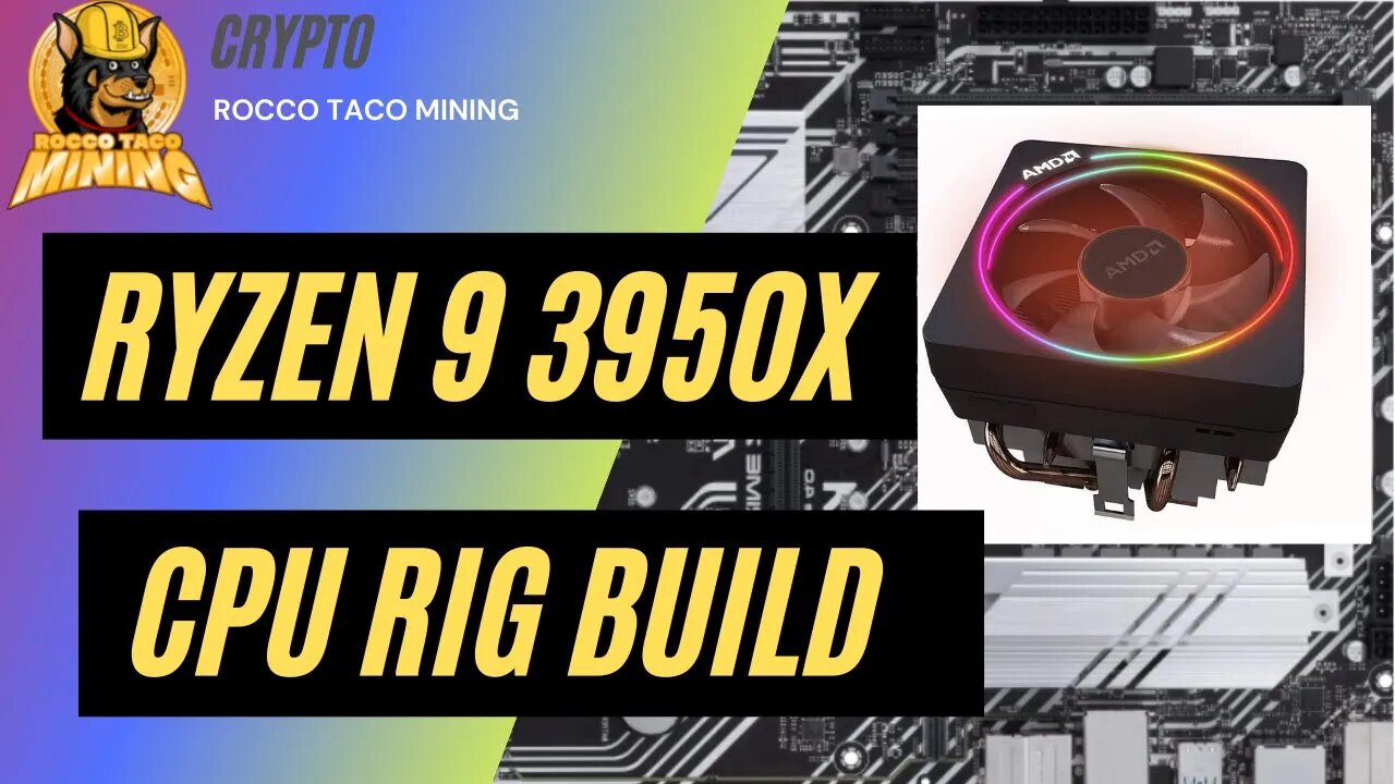 Ryzen 9 3950X CPU RIG BUILD For PulsarCoin VerusHash Raptoreum Mining