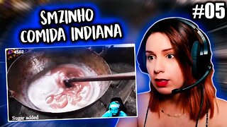 SMZINHO REAGINDO A COMIDA DE RUA INDIANA 05 - REACT