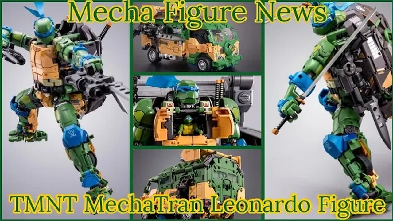 (TRANSFORMING Turtle Van) TMNT MechaTrans HB0018 Leonardo by Heat Boys and Infinity Toys