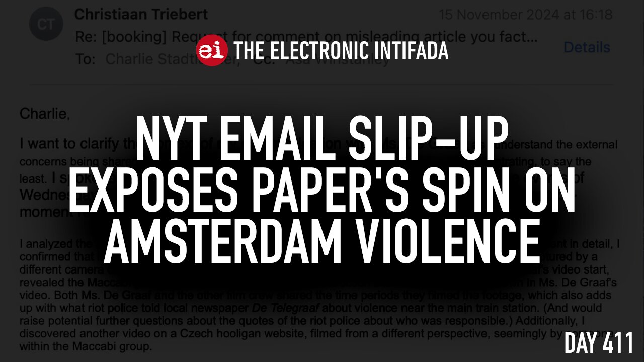 NYT email slip-up exposes paper's spin on Amsterdam violence, with Asa Winstanley