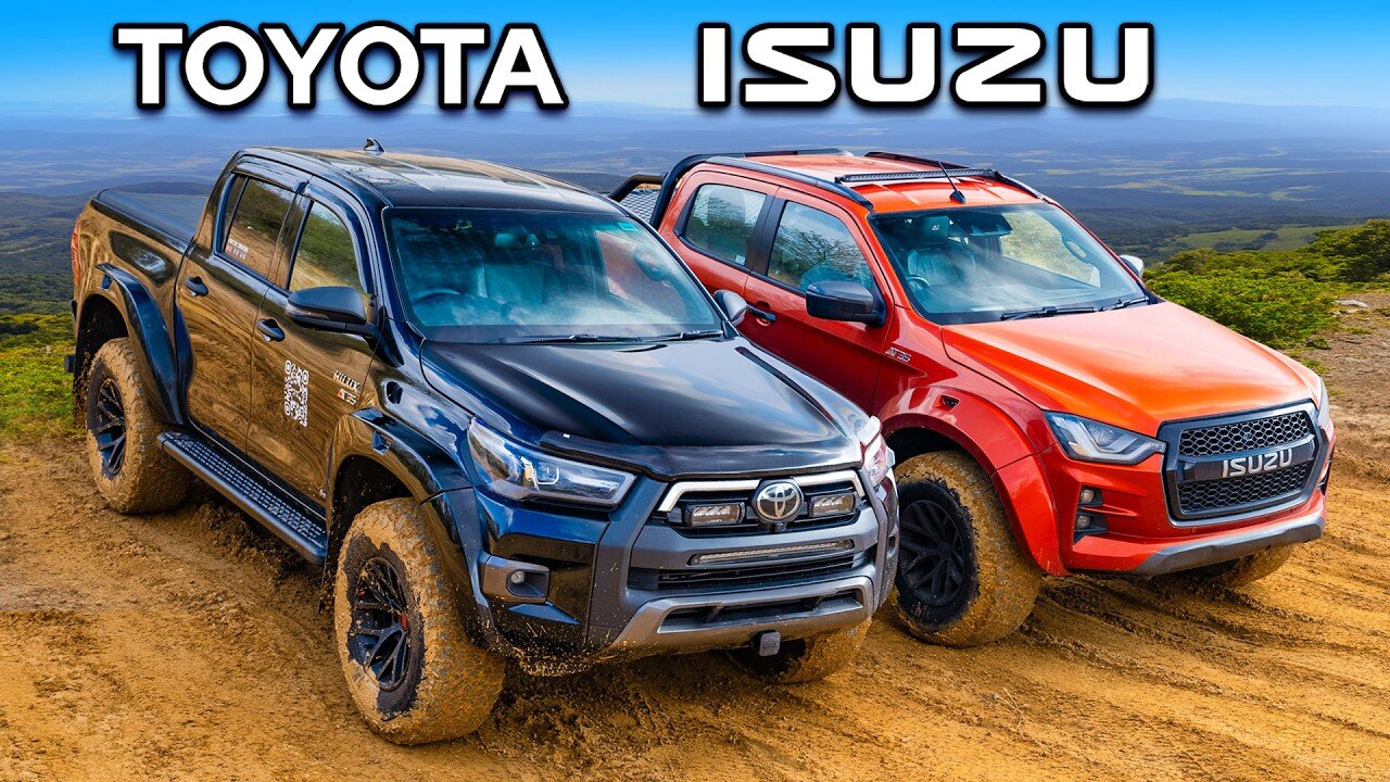 Toyota Hilux v Isuzu D-MAX: OFF-ROAD CHALLENGE!