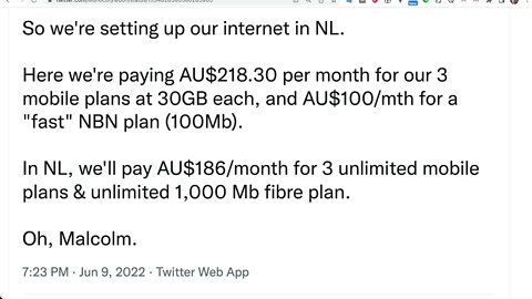 澳洲的通訊費用