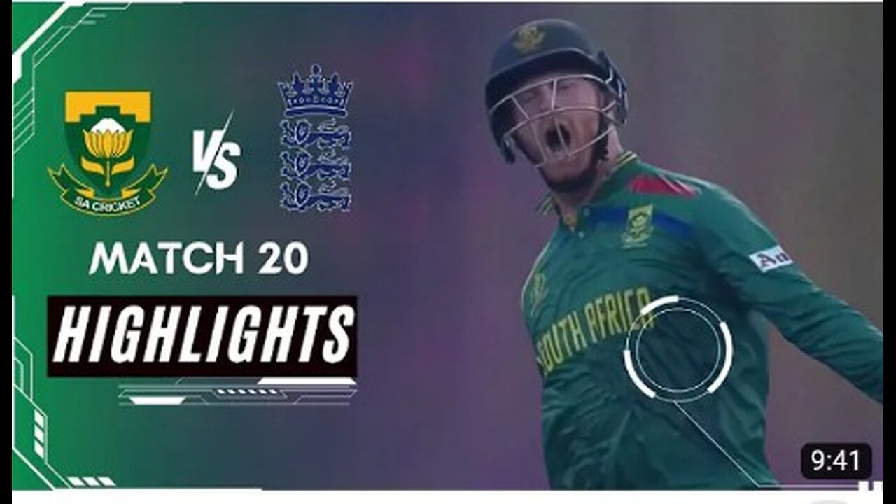 South Africa vs England Highlight Cricket Highlights 2023