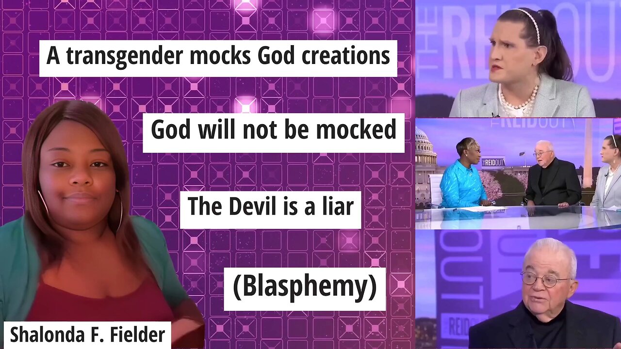 A transgender mocks God's Creations (This is Blasphemy)