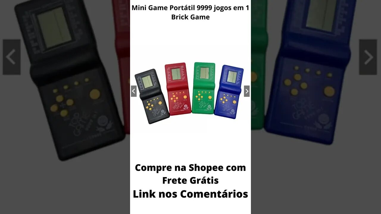 Mini Game Portátil 9999 jogos em 1 Brick Game #shorts