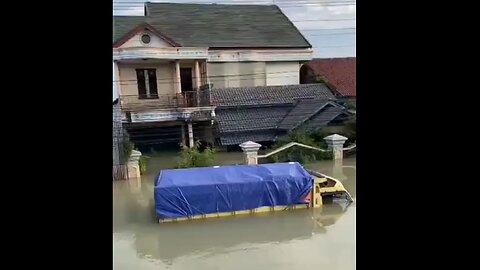 Massive flood in Central Java, Indonesia