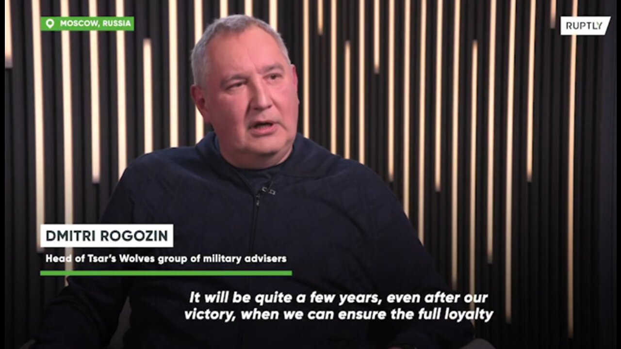 "It won't end until we take Kiev" - Dmitri Rogozin on Ukraine denazificaton