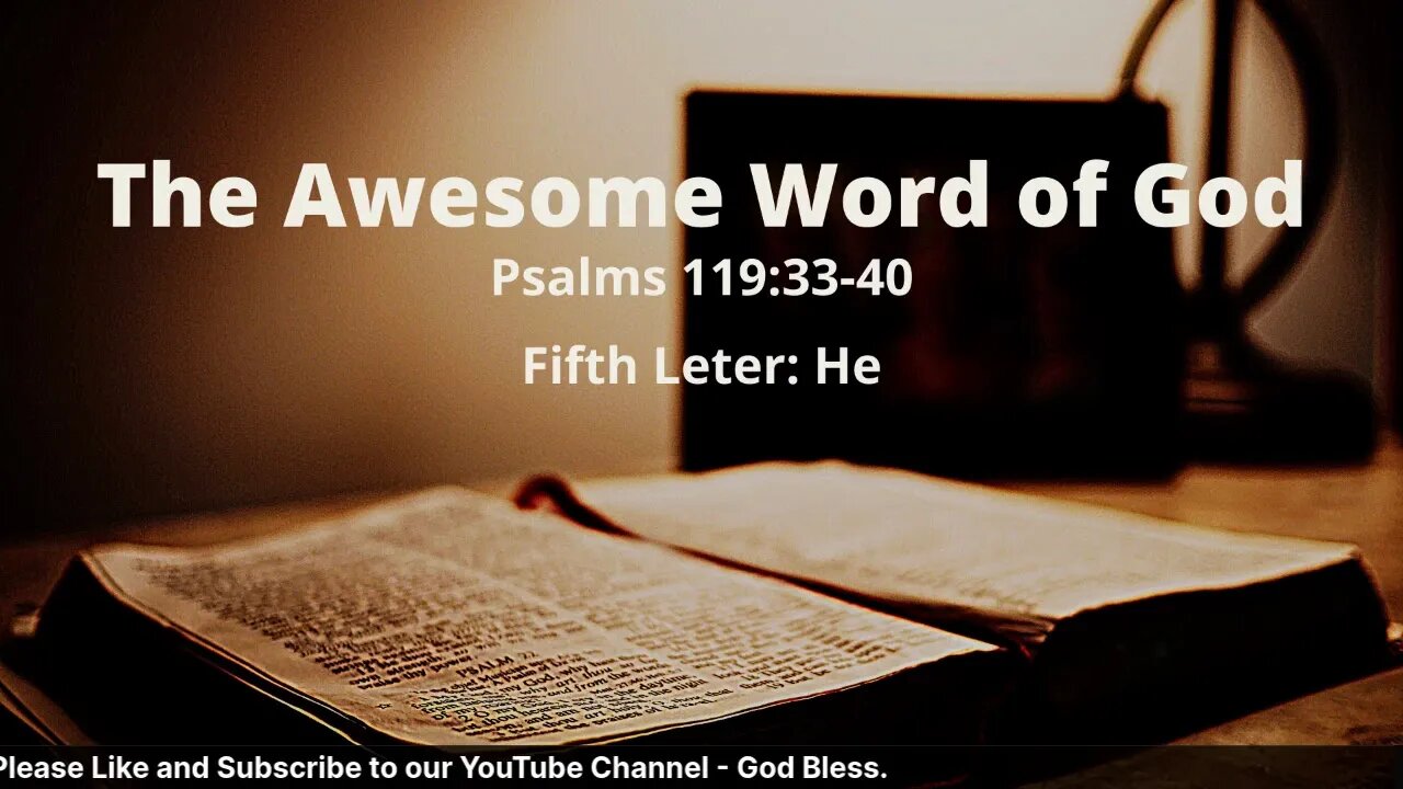 The Awesome Word of God - August 25, 2021