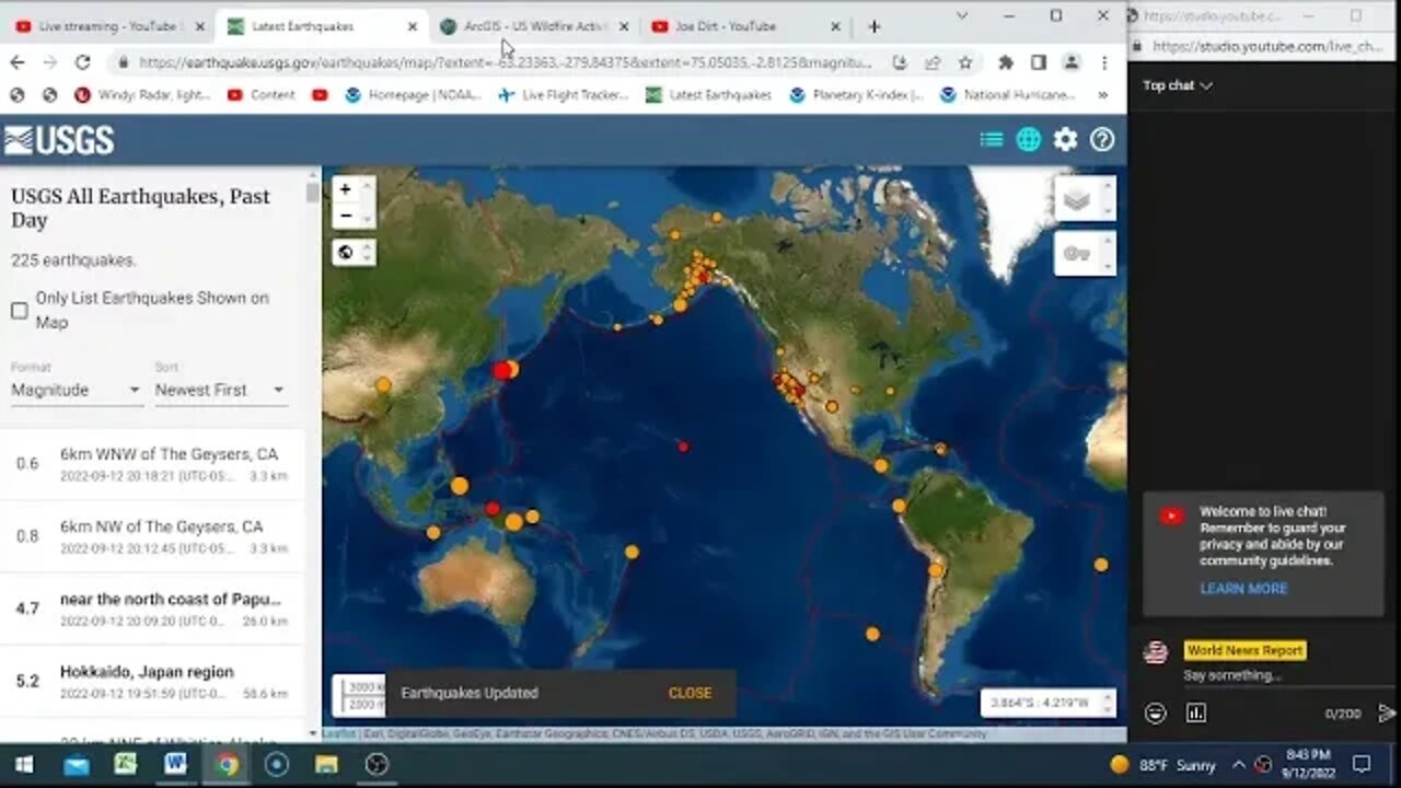 Open Session Live With World News Report Today September 12th 2022!