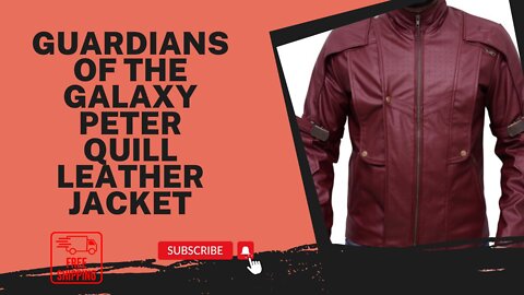 GUARDIANS OF THE GALAXY PETER QUILL (CHRISS PRATT) LEATHER JACKET
