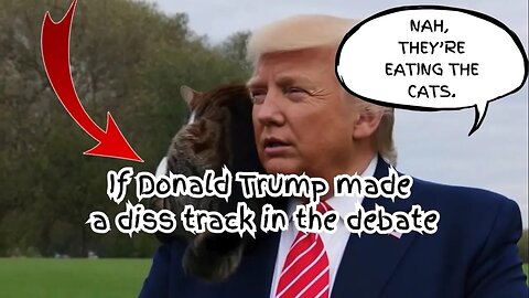 If Donald Trump made a diss track in the debate (again)