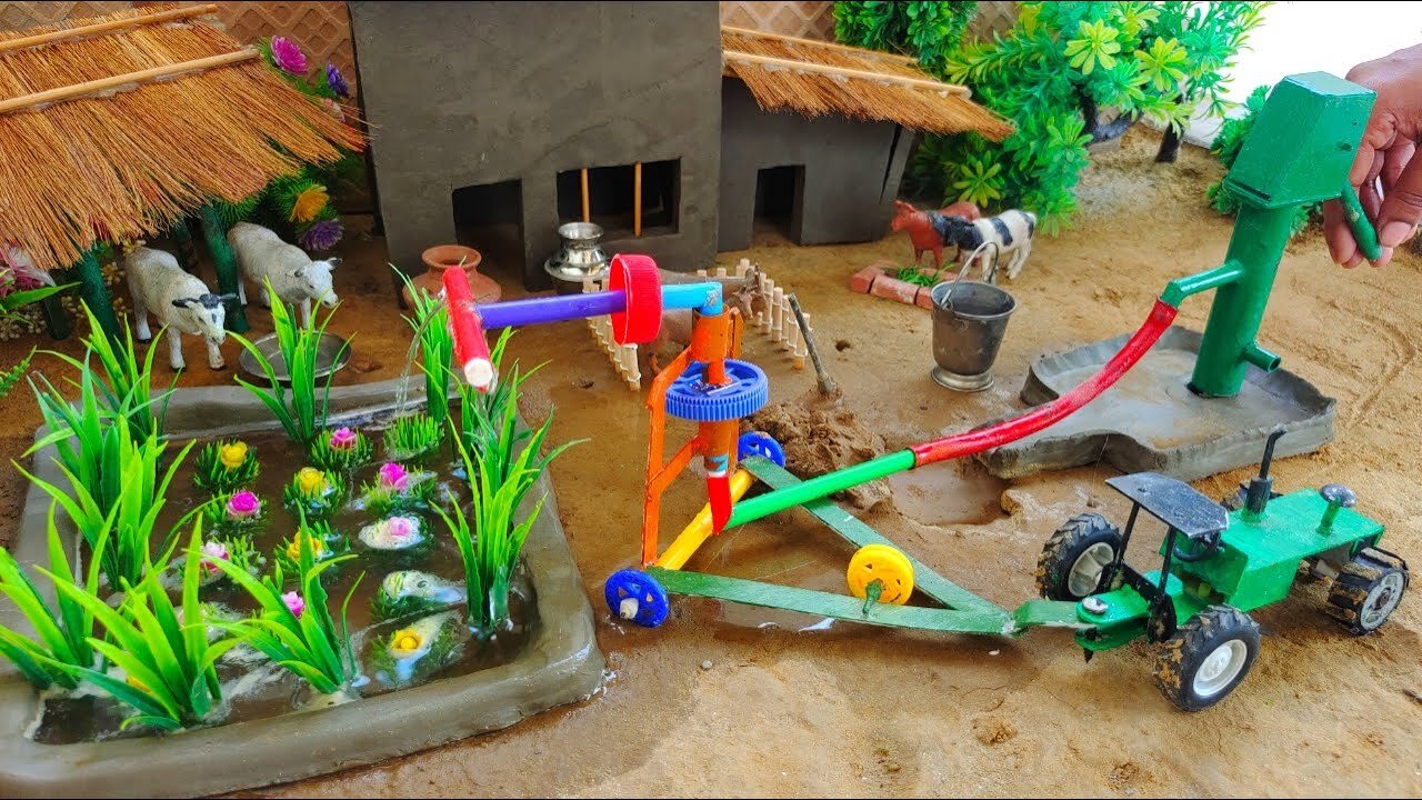 Incredible DIY: Water Pump Tractor Science Project at Home