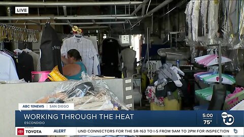 Businesses in Escondido work through excessive heat