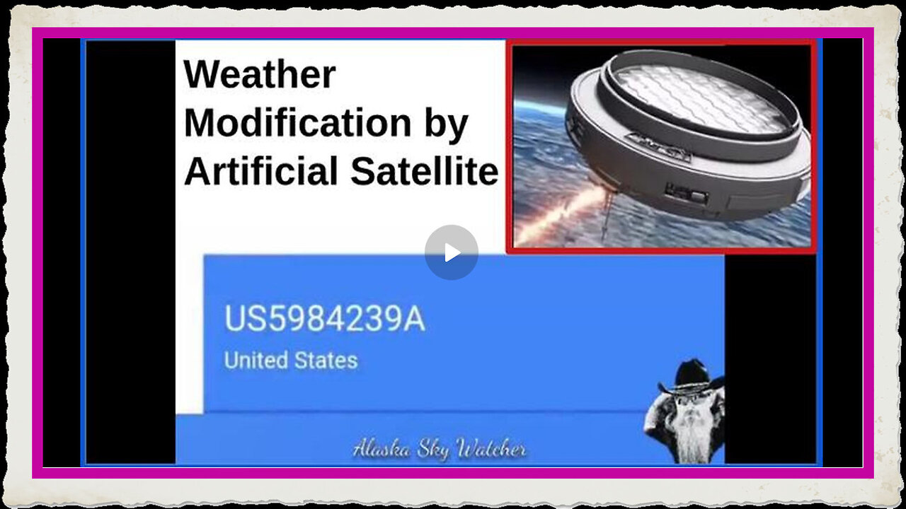 Weather modification by artificial satellites