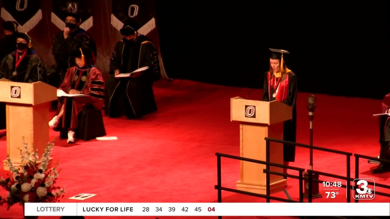 UNO celebrates summer graduates at Bexter Arena on Saturday