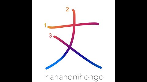 丈 - length/stature/all one has/only/merely - Learn how to write Japanese Kanji 丈 - hananonihongo.com