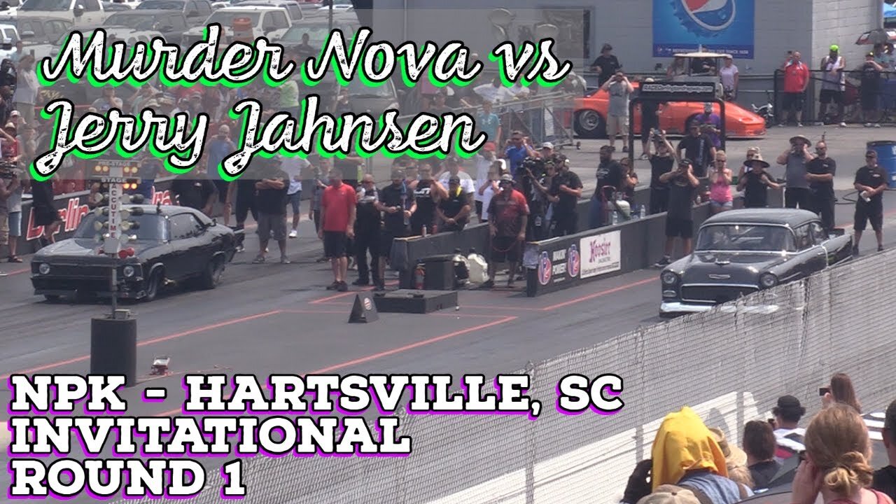 Street Outlaws 2021 No Prep Kings - Hartsville, SC: Invitational Rd 1, Murder Nova vs Jerry Jahnsen