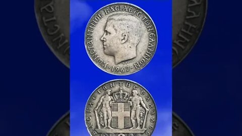 Greece 2 Drachmas 1967.#shorts #education #coinnotesz