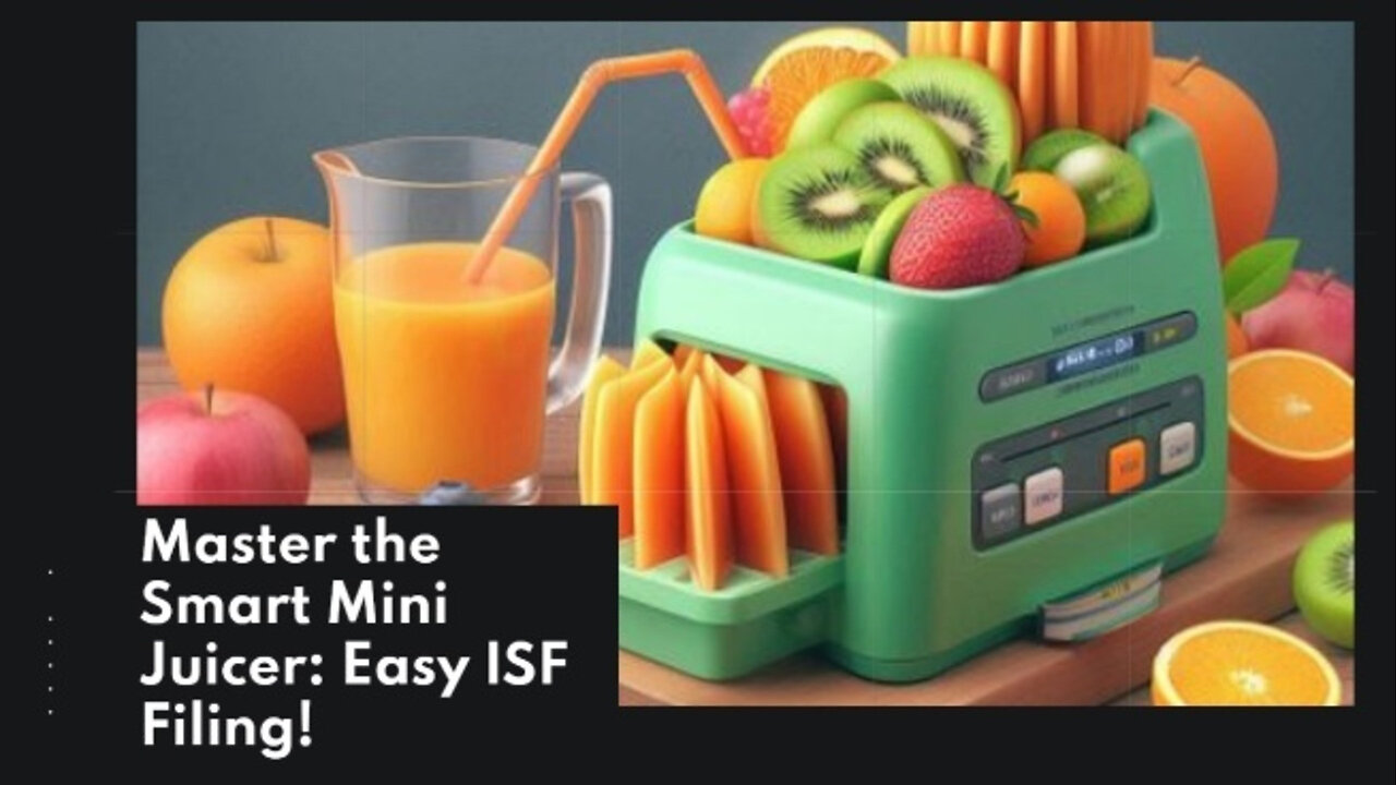 Simplifying the Importer Security Filing for Smart Mini Juicer Bottles