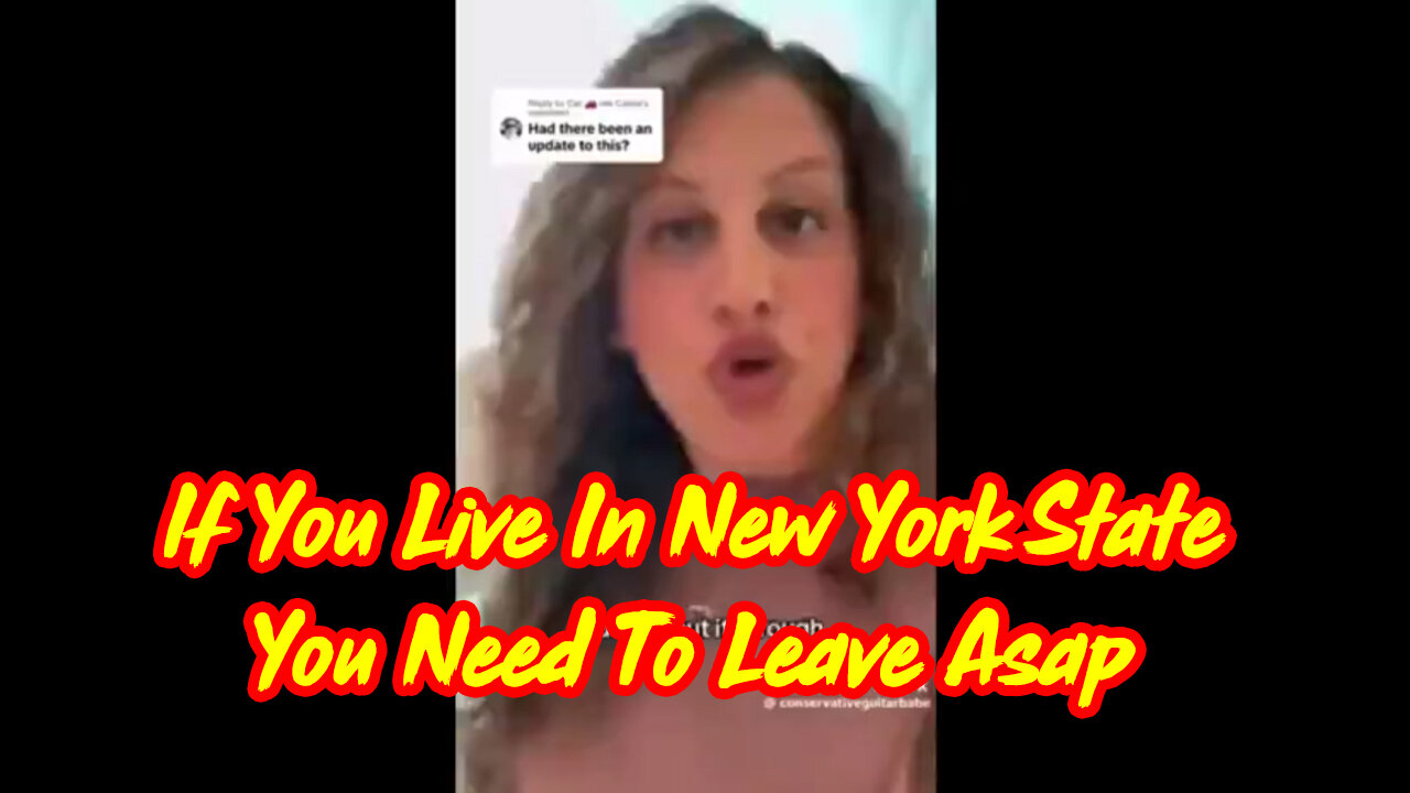 BOOM! If You Live in New York State/City You Need to Leave Asap!