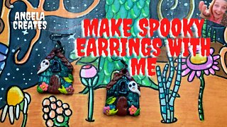 HALLOWEEN EARRINGS DIY POLYMER CLAY