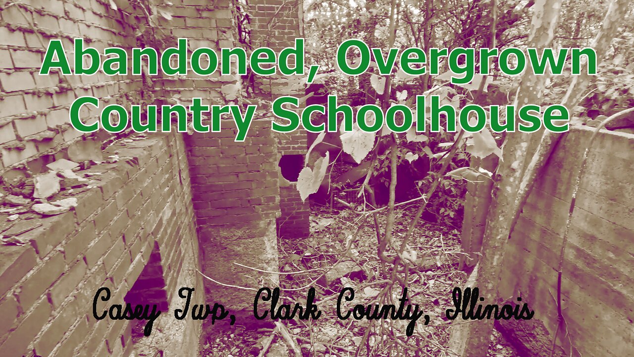 Historical Remnants of an Old Country School in Rural Illinois