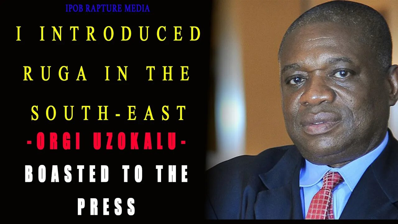 I INTRODUCED RUGA IN THE SOUTH-EAST "ORGI UZOR KALU" BOASTED TO THE PRESS