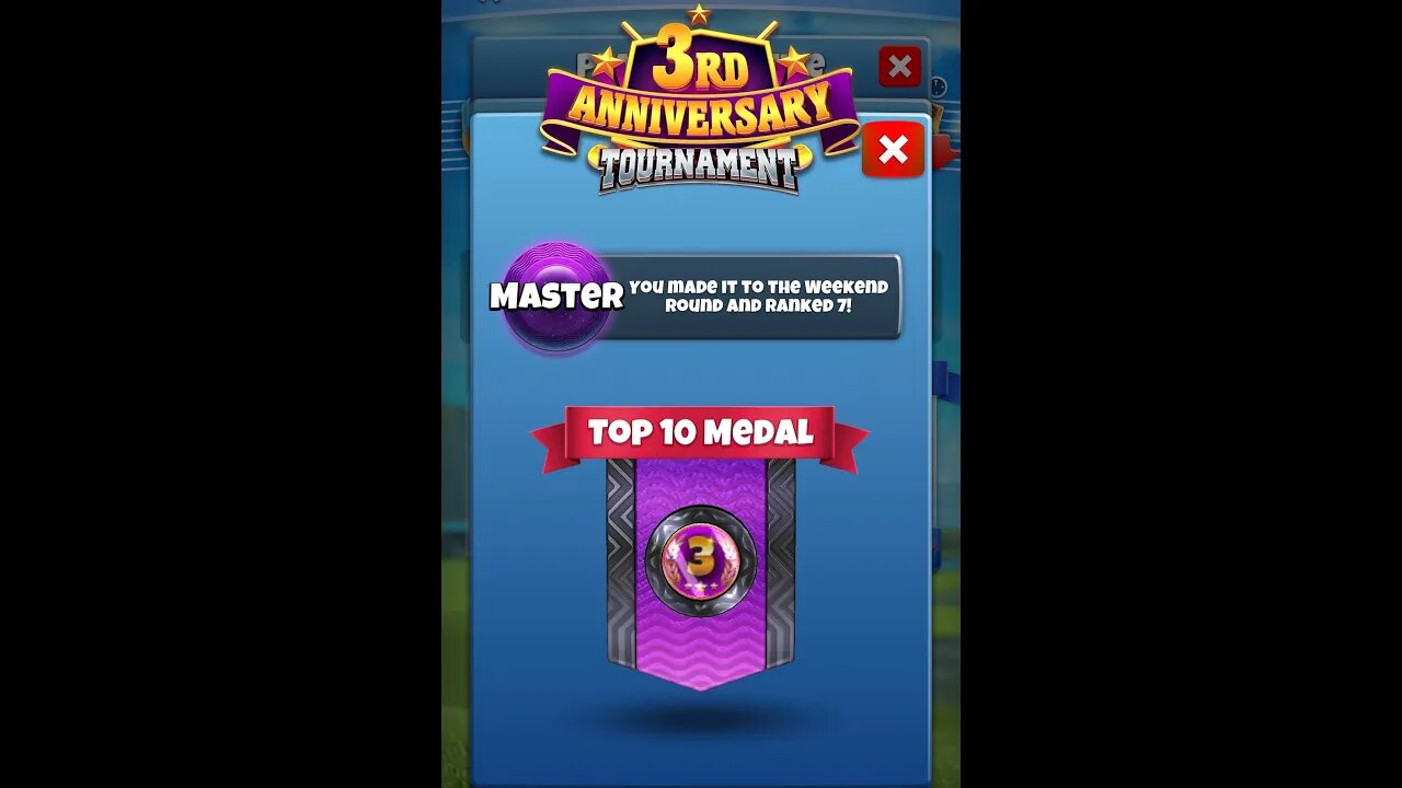 Golf Clash, Prize chest Opening - 7th place Master (3rd Anniversary Tournament)