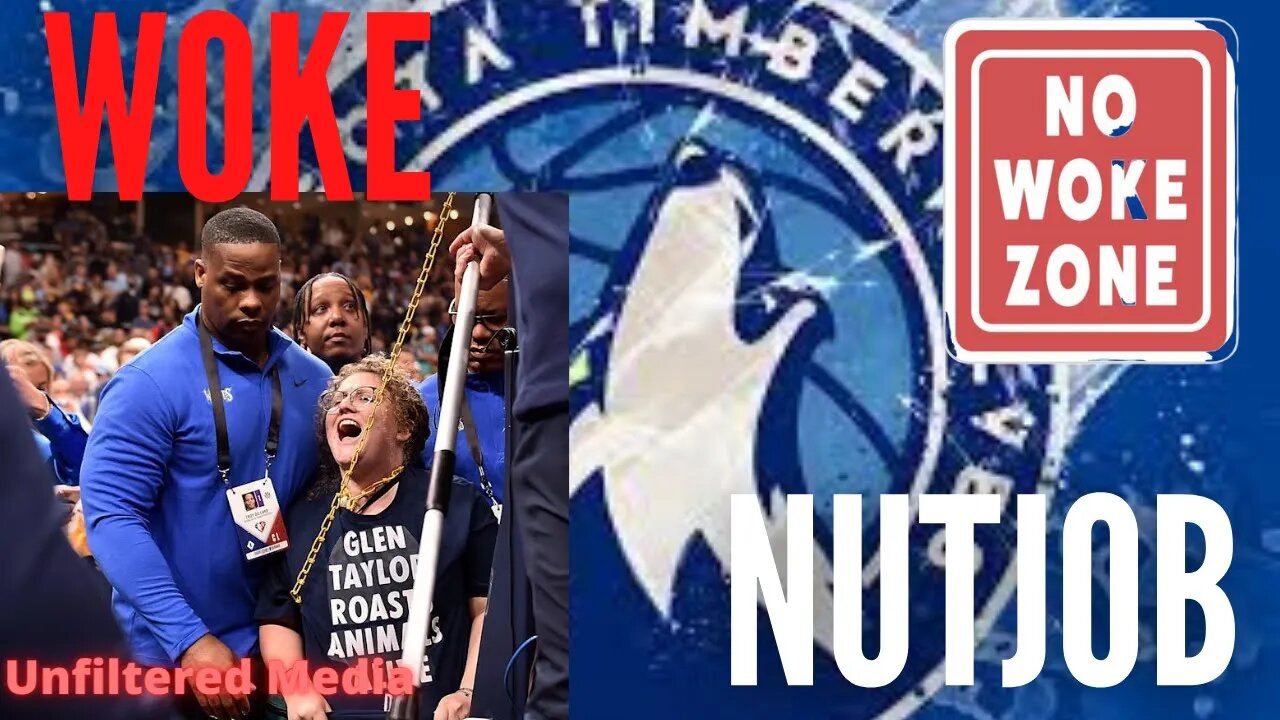 Woke LUNATIC Chains Herself to Basket at Timberwolves PLAYOFF Game!