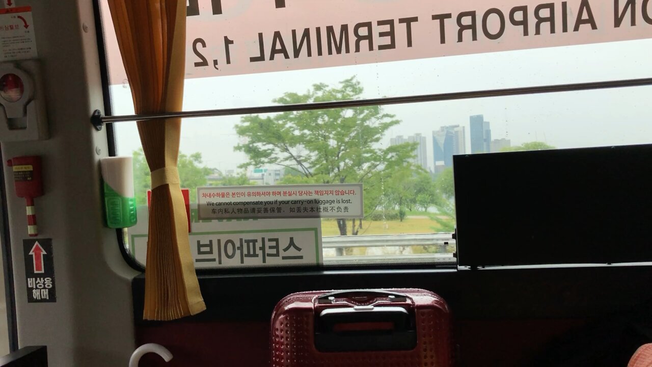 Bus ride to Seoul Korea