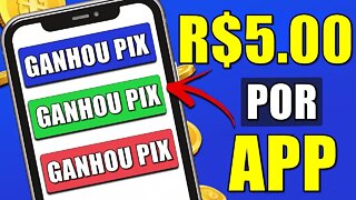 ✅ GANHE 1 PIX A CADA 5 MINUTOS - O Melhor App Para Ganhar Dinheiro Via Pix