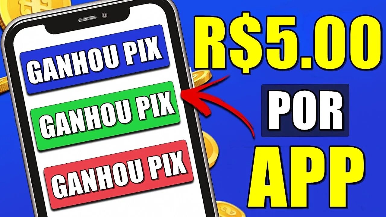 ✅ GANHE 1 PIX A CADA 5 MINUTOS - O Melhor App Para Ganhar Dinheiro Via Pix