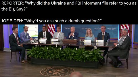 Joe Biden is asked about file referring to him as "The Big Guy", calls question DUMB