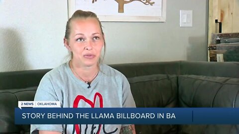 The story behind the llama billboard in Broken Arrow