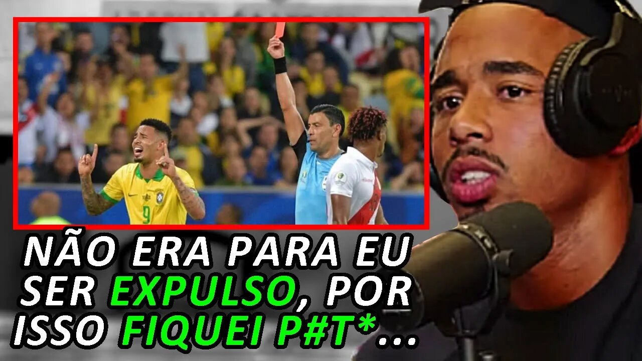 GABRIEL JEJUS SOBRE SER EXPULSO NA COPA AMÉRICA (GABRIEL JESUS - Podpah #443) FlowPah Cortes