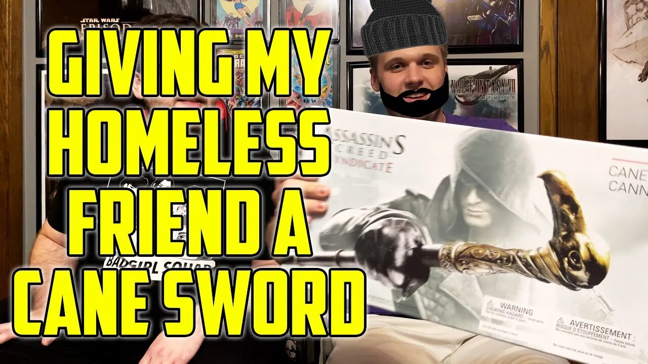 I Give My POOR Friend An Assassin's Creed Cane Sword!