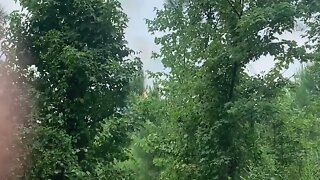 Fire & Smoke From Forest Fire On Warren Prairie WMA On Saturday July 22nd 2022 (2)