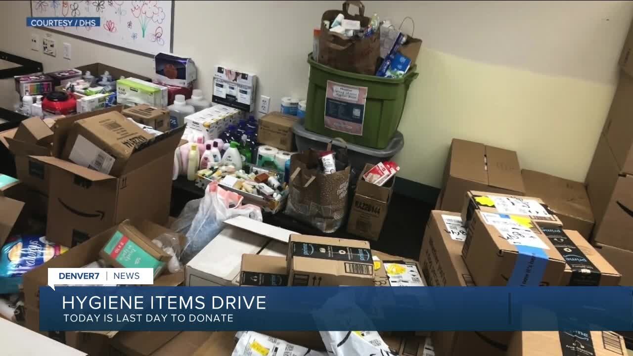 Last day for hygiene drive in Denver