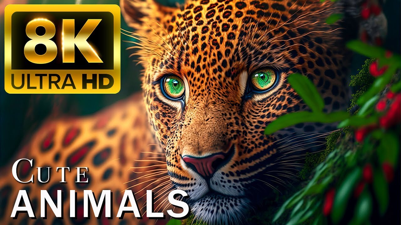 CUTE ANIMALS - 8K HDR