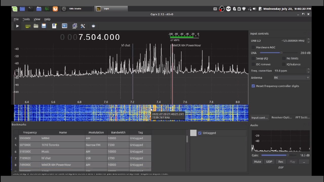 Shortwave Radio SDR and MLA 30+ Antenna on EBAY test