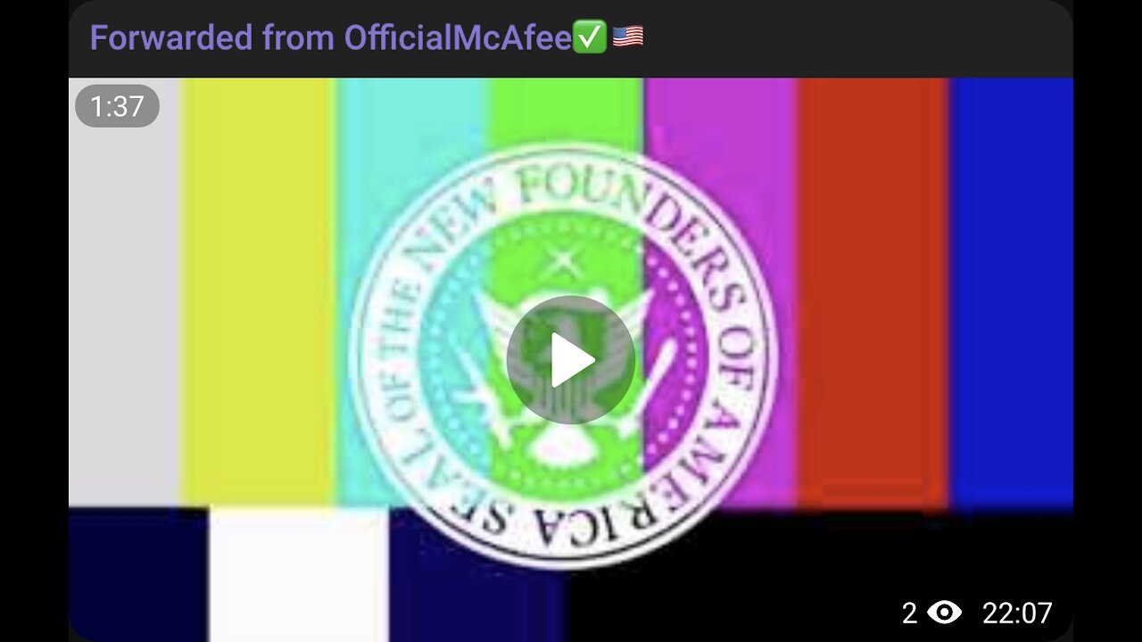 🚨🚨🚨 Posted Sep 24 2021 1:07am ET - OfficialMcAfee✅🇺🇸 On Telegram - Purge Countdown