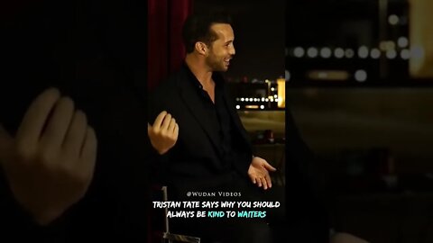 Tristan Tate Says Why You Should Be Kind To Waiters #Shorts