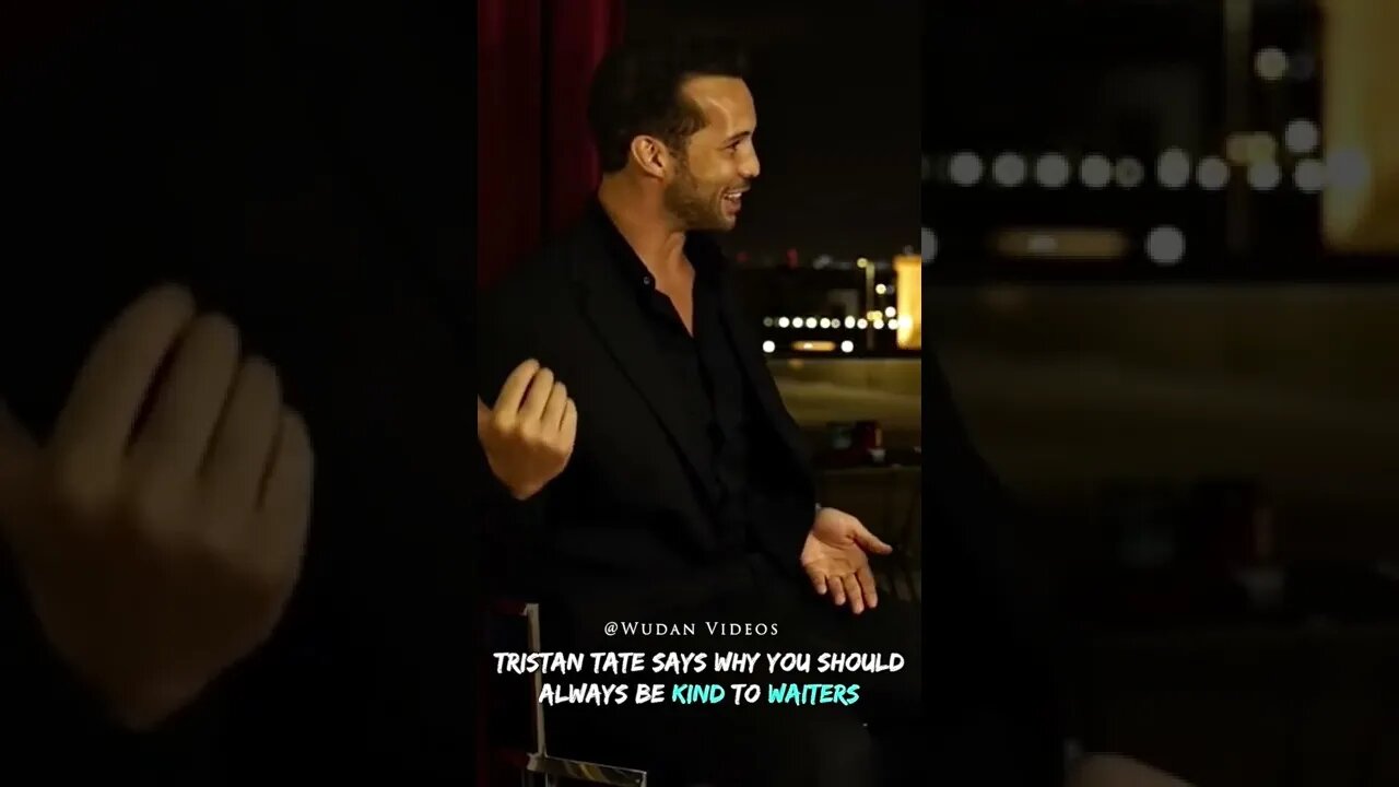 Tristan Tate Says Why You Should Be Kind To Waiters #Shorts