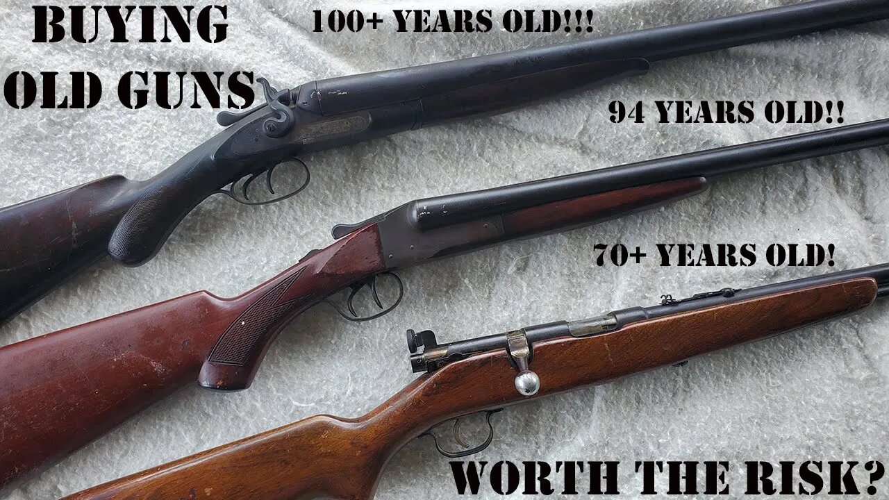Pieces of History. 100+ Year Old Double Barrel Shotgun & 70 year old 22LR Bolt Action Rifle
