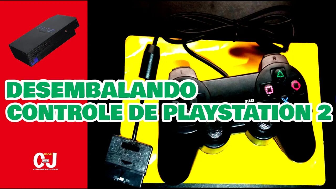 Desembalando controle de Playstation 2