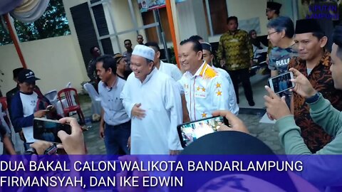 MOMEN SAAT DUA BAKAL CALON WALIKOTA BANDARLAMPUNG BERTEMU