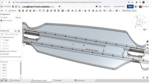 LongBoard 2 Sizing and export Kiri