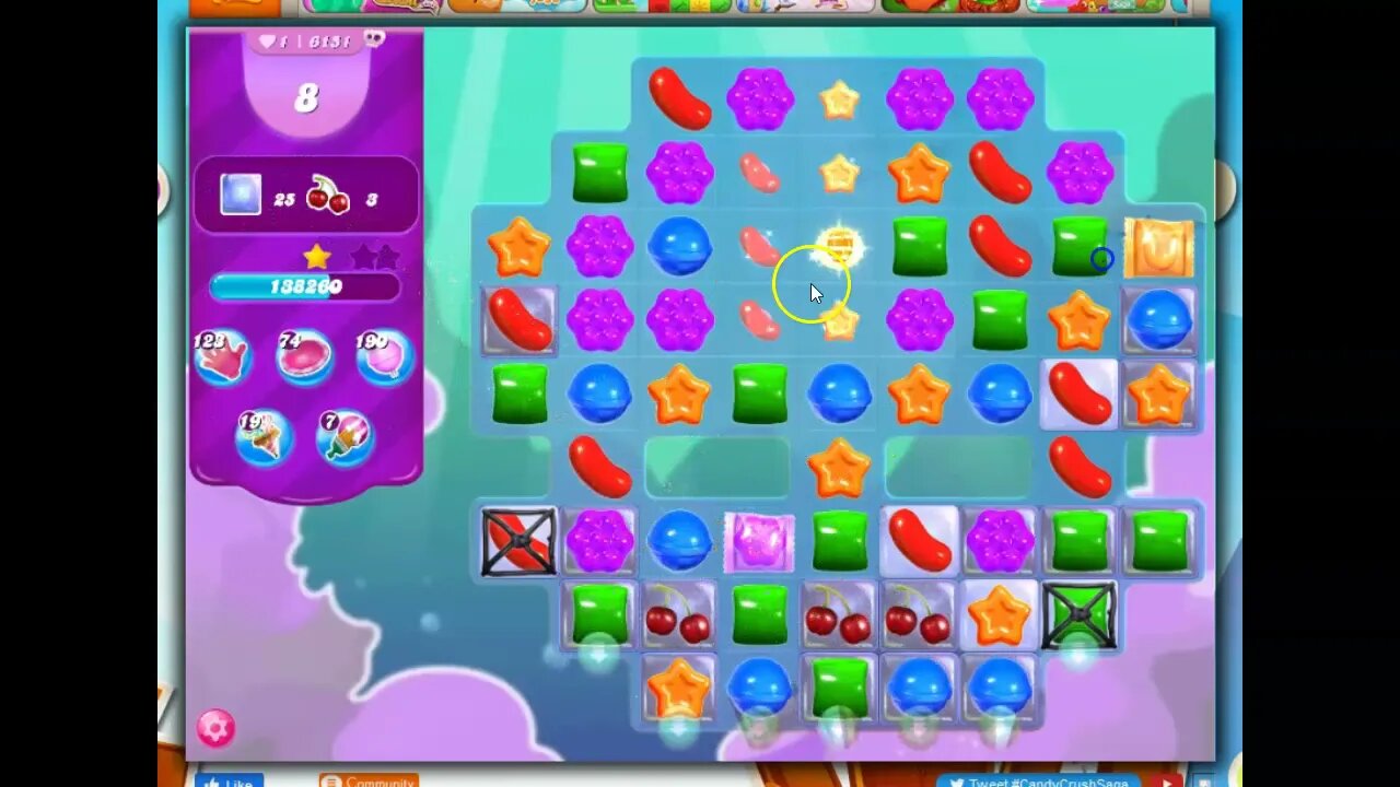 Candy Crush Level 6151 Talkthrough, 22 Moves 0 Boosters