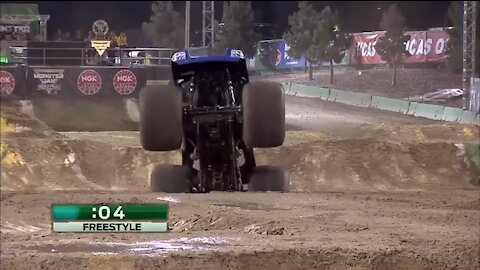 Monster truck front flip