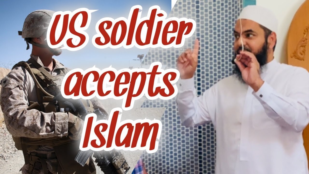 American Soldier Accepts Islam with Shaykh Uthman